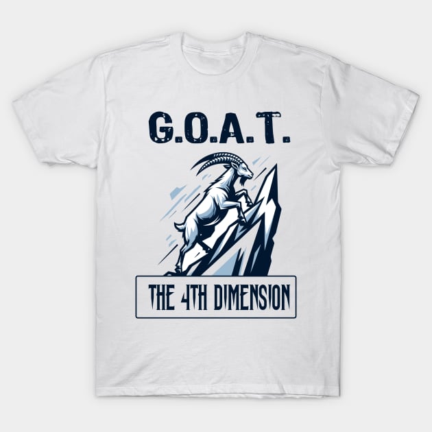 GOAT: The 4th Dimension T-Shirt by RetroWavePrints